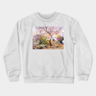 Almond Blossom in Andalusia Crewneck Sweatshirt